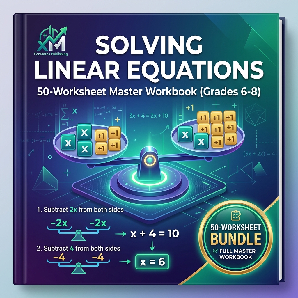 Solving Linear Equations 50-Worksheet Master Workbook