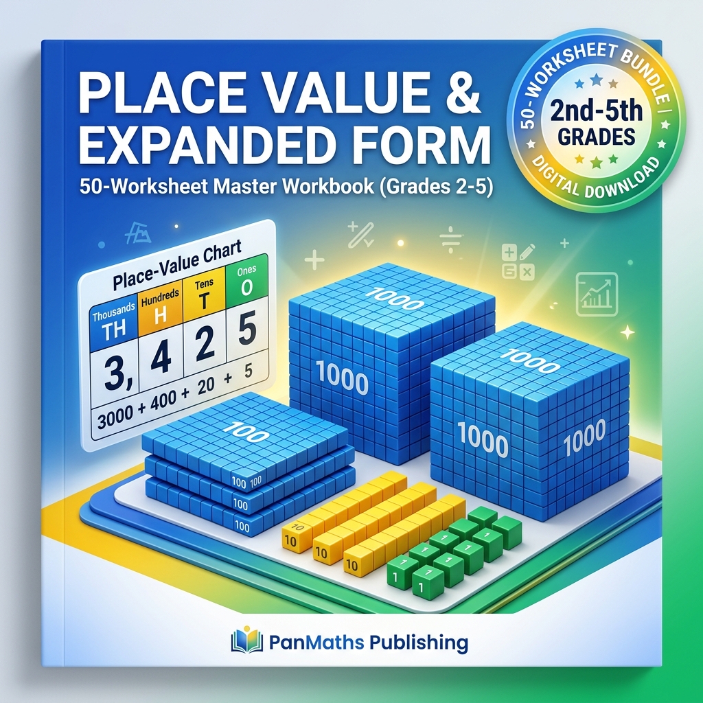 Place Value & Expanded Form 50-Worksheet Master Workbook